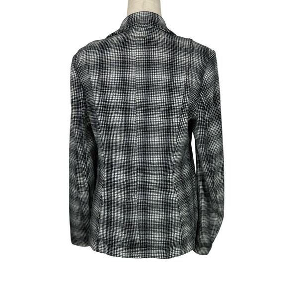 Anthropologie Maeve Blazer Women Medium Collegiate Knit Plaid Preppy Academia - Picture 3 of 14